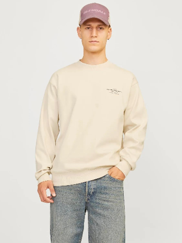 Resim Jack & Jones Jprblachad Brandıng Sweat Crew Neck Ln Erkek Sweat 12261386