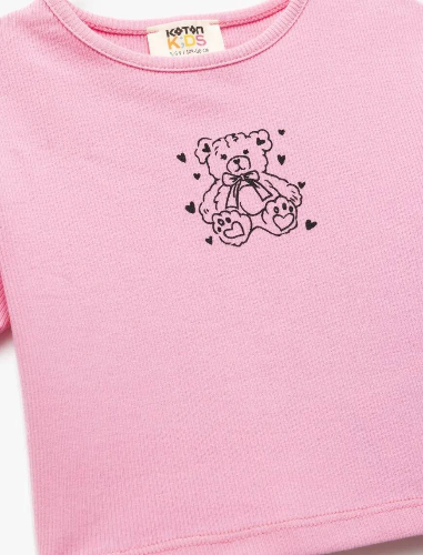 Resim Koton Kız Çocuk T-shirt 5SKG10113AK