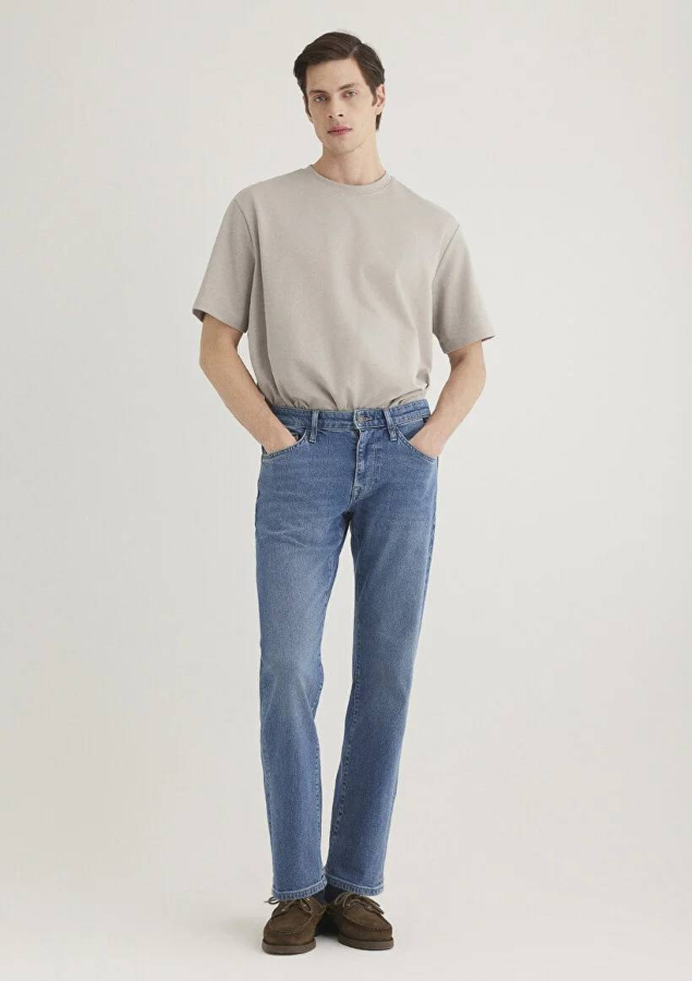 Resim Mavi Hunter Erkek Jean Pantolon M0020287863
