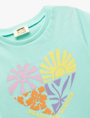 Resim Koton Kız Çocuk T-shirt 5SKG10070AK