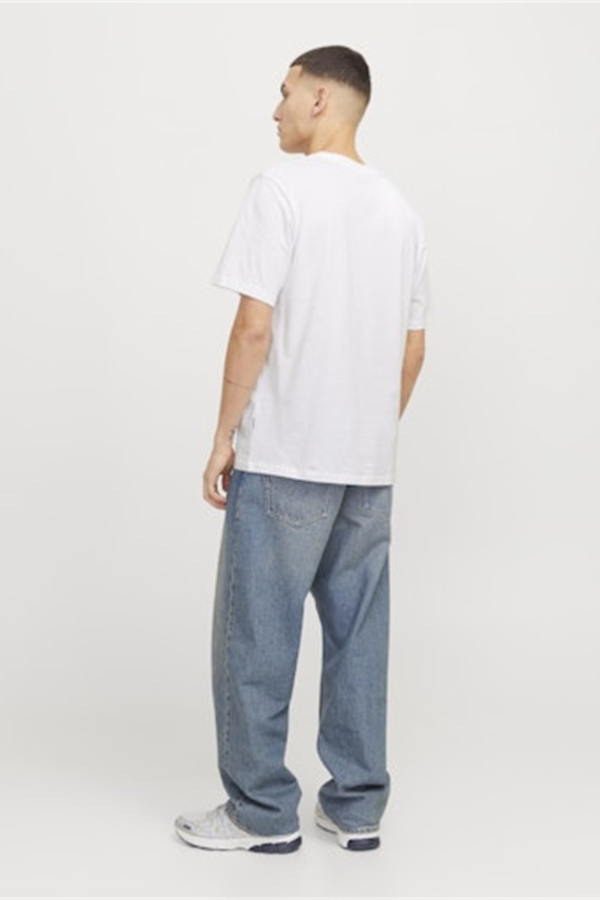 Resim Jack & Jones Joranatomy Skull Tee Ss Crew Neck Sn Erkek T-shirt 12272966