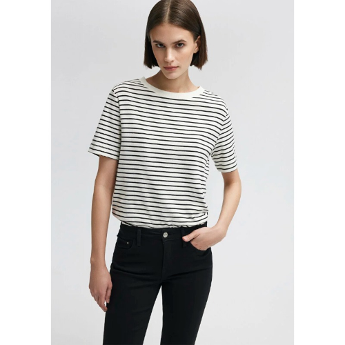 Resim Mavi Bisiklet Yaka Kadın T-Shirt M1611653-85143