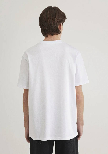Resim Mavi Logo Tişört Beyaz Erkek T-Shirt M0611807-620