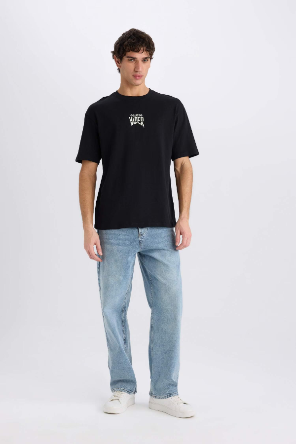 Resim Defacto Erkek  T-shirt D6786AXBK81
