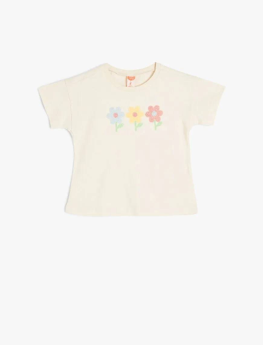 Resim Koton Kız Bebek T-shirt 5SMG10093AK
