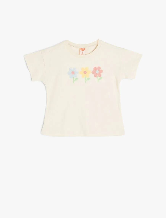 Resim Koton Kız Bebek T-shirt 5SMG10093AK