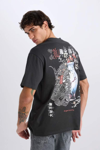 Resim Defacto Erkek  T-shirt E0908AXAR221