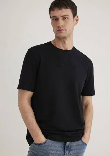 Resim Mavi Regular Erkek  T-shirt M0612644-900