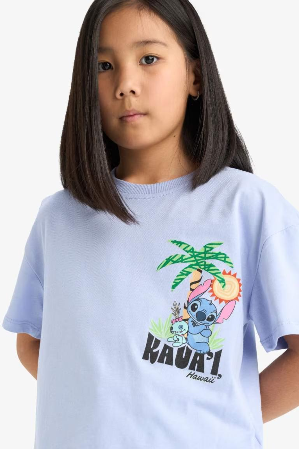 Resim Defacto Kız Çocuk T-shirt E6508A8/PR462