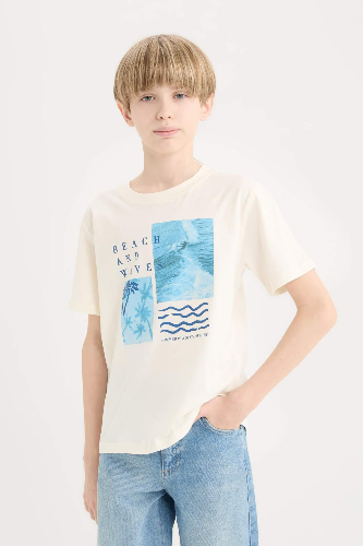 Resim Defacto Erkek Çocuk Kısa Kol T-shirt E0092A8ER98
