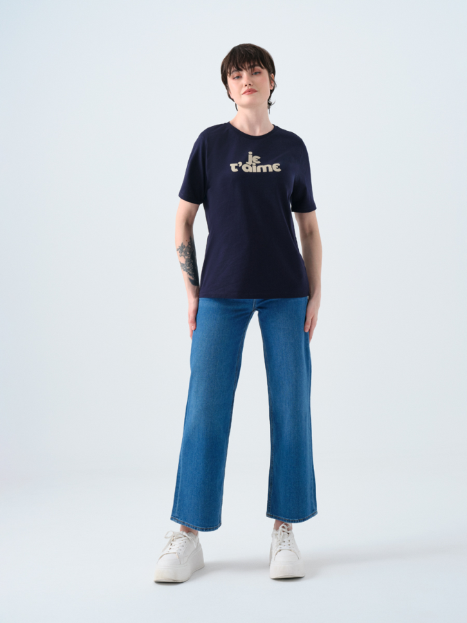 Resim Loft Kadın Regular Fit T-Shirt Lf2039128