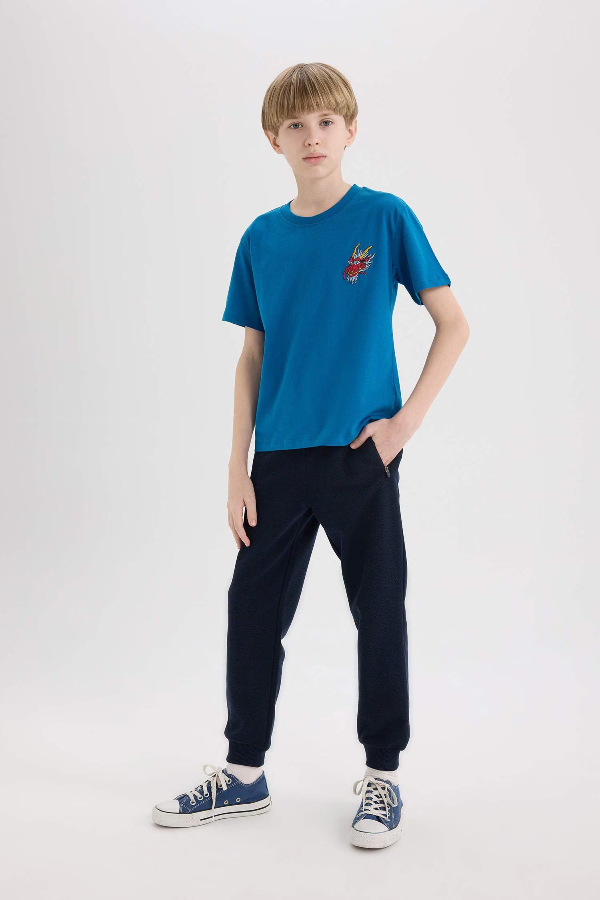 Resim Defacto Erkek Çocuk Kısa Kol T-shirt E0088A8BE183