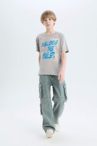 Resim Defacto Erkek Çocuk Kısa Kol T-shirt D9284A8/GR52