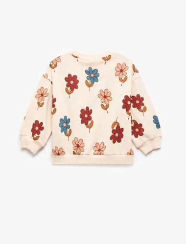 Resim Koton Kız Bebek Sweat 6Wmg10050Ak