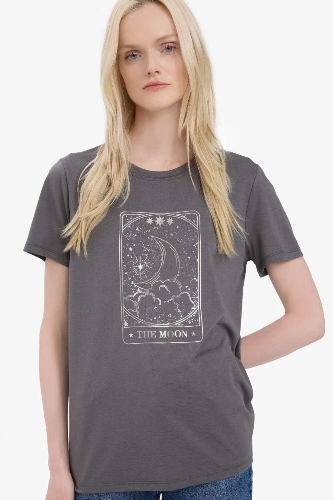 Resim Defacto Kadın T-shirt E5145AX/GR47