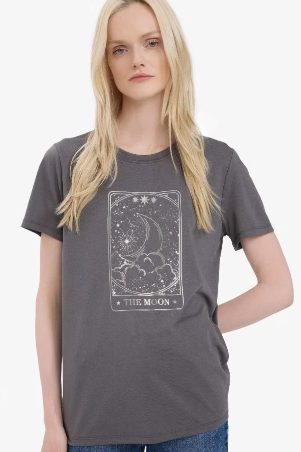 Resim Defacto Kadın T-shirt E5145AX/GR47