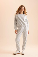 Resim Defacto Kadın  Sweat Takım D8022AX/GR4