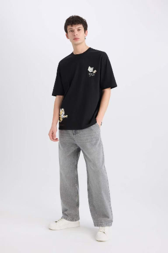 Resim Defacto Erkek  T-shirt C1527AXBK81