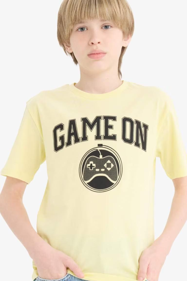Resim Defacto Erkek Çocuk Kısa Kol T-shirt F0182A8YL75