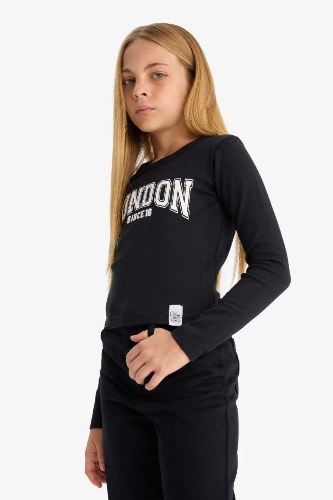 Resim Defacto Kız Çocuk  Sweat C7465A8/BK81