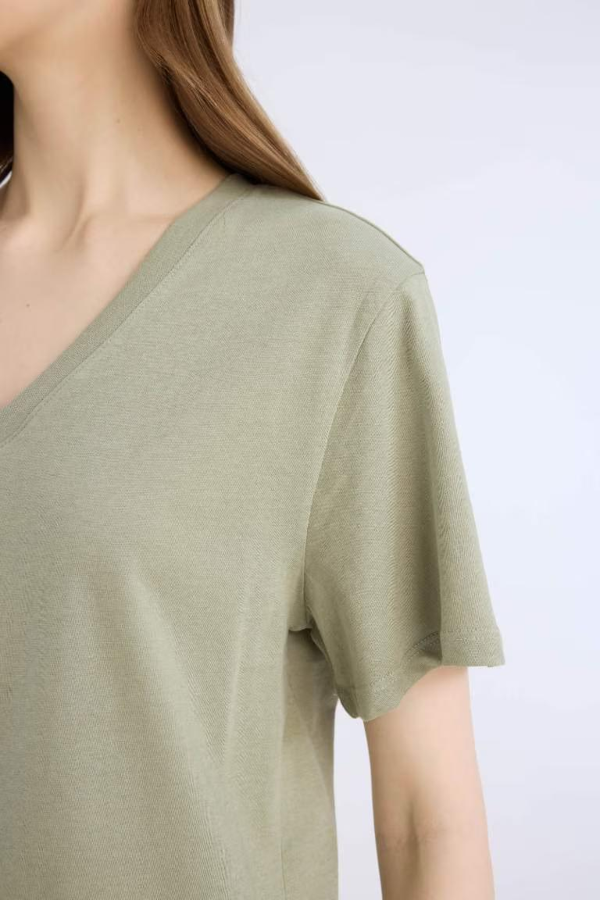 Resim Defacto Kadın Kısa Kol T-shirt D9593AXKH382