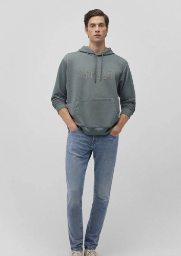Resim Mavi Erkek Sweat
