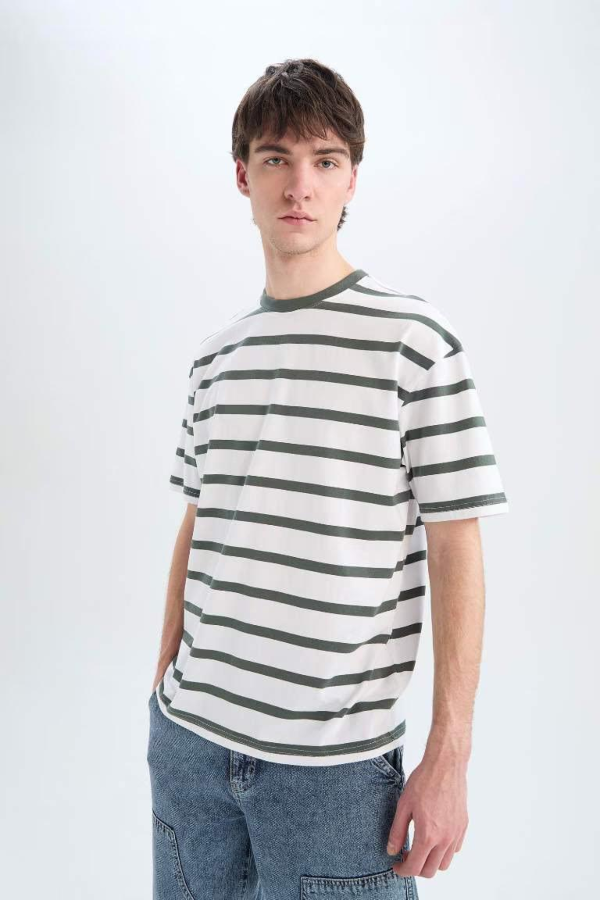 Resim Defacto Erkek  T-shirt E1160AX/GN1019