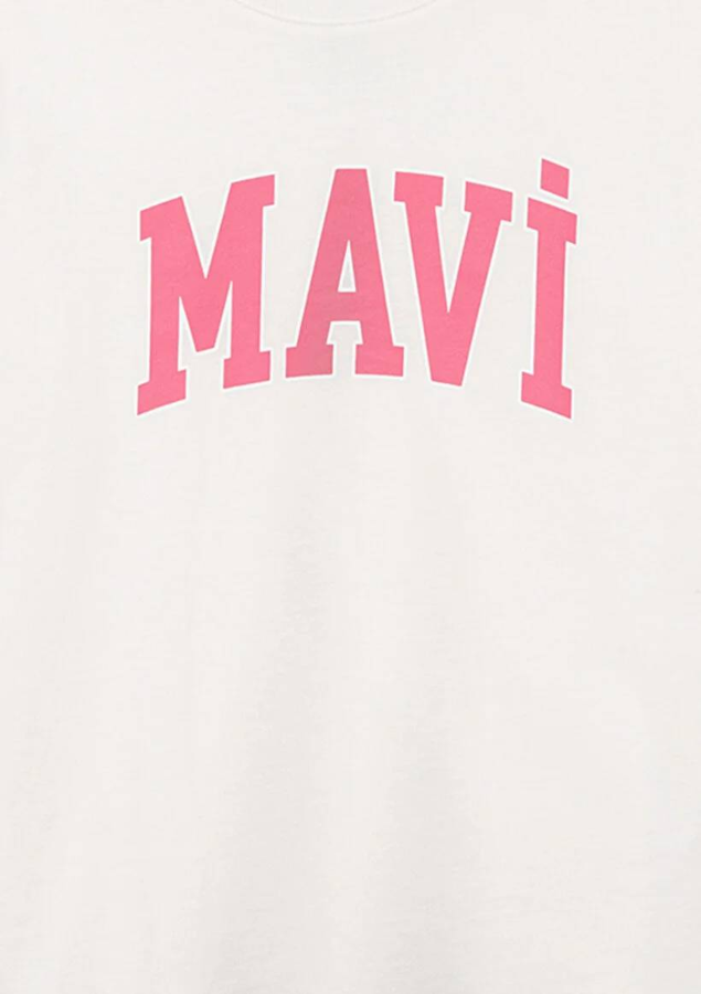Resim Mavi Logo Kız Çocuk T-shirt M7610109-70057