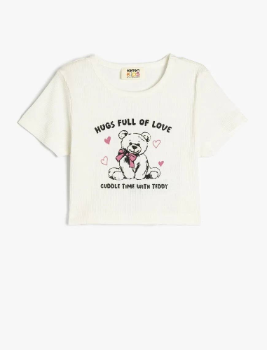 Resim Koton Kız Çocuk T-shirt 5SKG10242AK