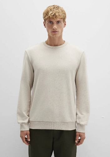 Resim Mavi Bisiklet Yaka Erkek Sweat M0S10457-35111