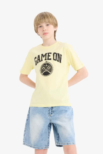 Resim Defacto Erkek Çocuk Kısa Kol T-shirt F0182A8YL75