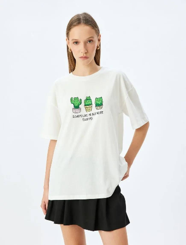 Resim Koton Kadın T-shirt 5SAL10064IK