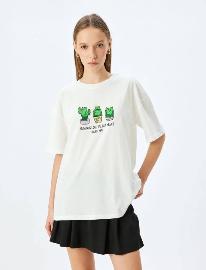 Resim Koton Kadın T-shirt 5SAL10064IK