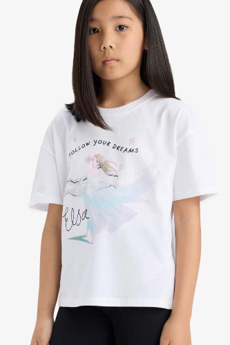 Resim Defacto Kız Çocuk Kısa Kol T-shirt E8166A8/WT34
