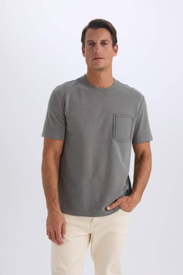 Resim Defacto Erkek  T-shirt D7228AXKH496