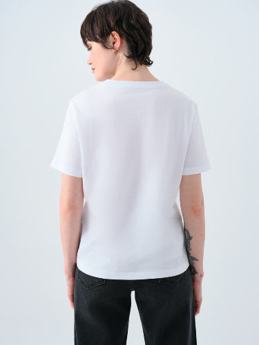 Resim Loft Kadın Regular Fit T-Shirt Lf2039129
