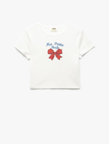 Resim Koton Kız Çocuk Kısa Kol T-shirt 5SKG10461AK