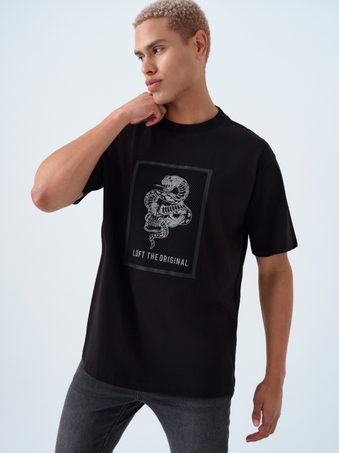 Resim Loft Erkek Loose Fit T-shirt LF2038794
