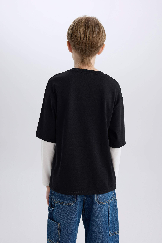 Resim Defacto Erkek Çocuk Sweat D7701A8/BK81