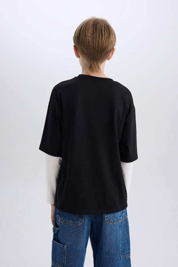 Resim Defacto Erkek Çocuk Sweat D7701A8/BK81