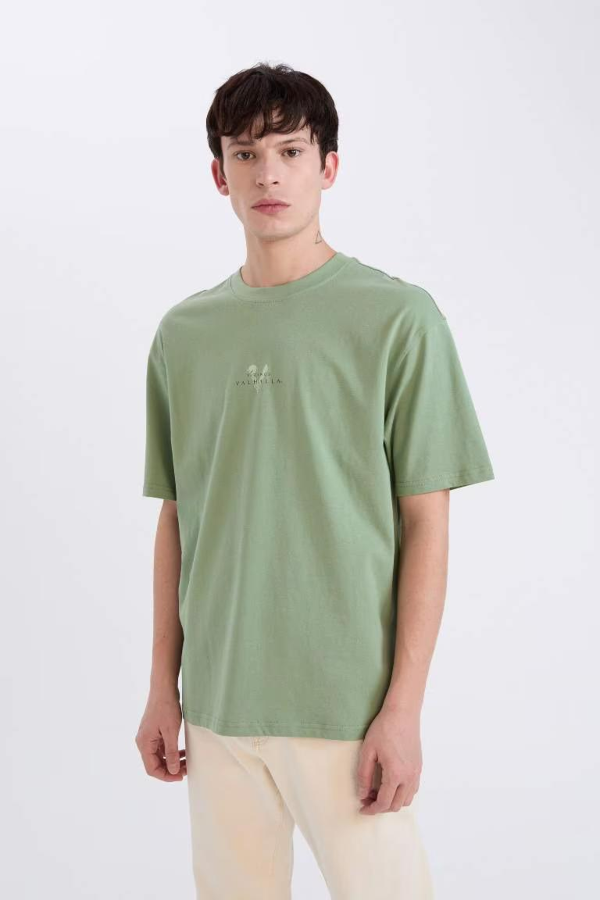 Resim Defacto Erkek  T-shirt D5461AXGN425