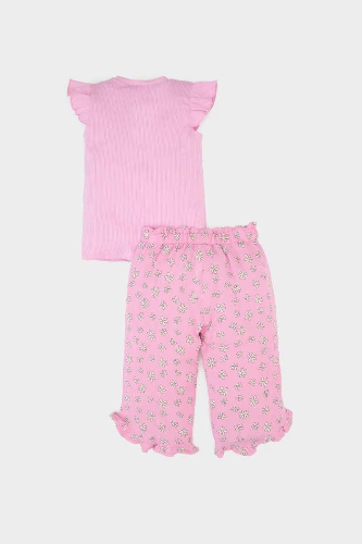 Resim Defacto Kız Bebek  Şort Takım E7798A5PN444
