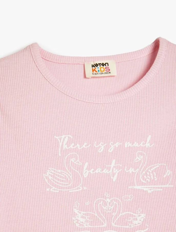 Resim Koton Kız Çocuk T-shirt 5SKG10251AK
