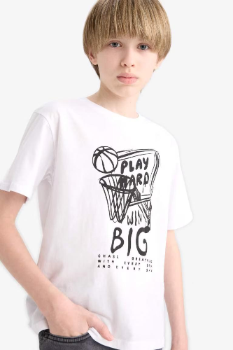 Resim Defacto Erkek Çocuk Kısa Kol T-shirt F0170A8WT34