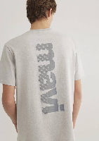 Resim Mavi Baskılı Erkek T-Shirt M0612522-70074