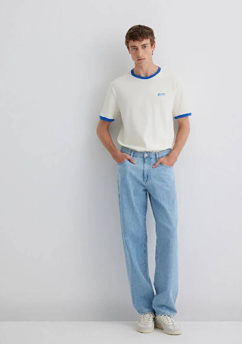 Resim Mavi Loose Erkek  Jean Pantolon M0010101-89518