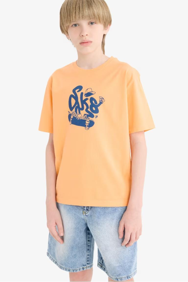 Resim Defacto Erkek Çocuk Kısa Kol T-shirt E0179A8/OG208
