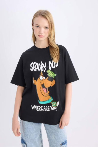 Resim Defacto Kadın Kısa Kol T-shirt D9106AX/BK81