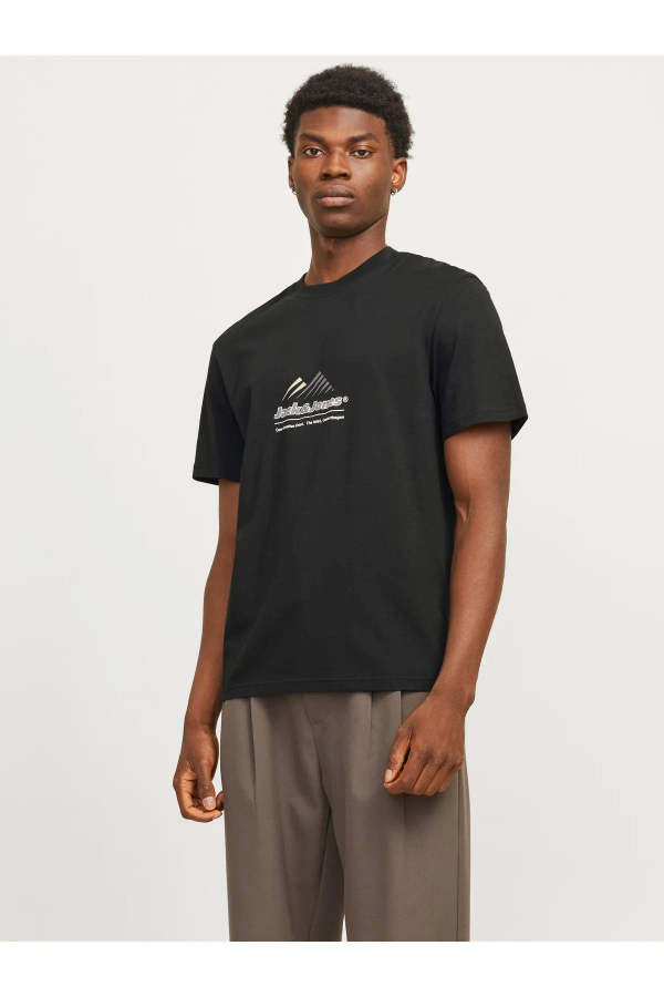 Resim Jack & Jones Jcolıma Logo Tee Ss Crew Neck Bf Ln Erkek T-shirt 12266473