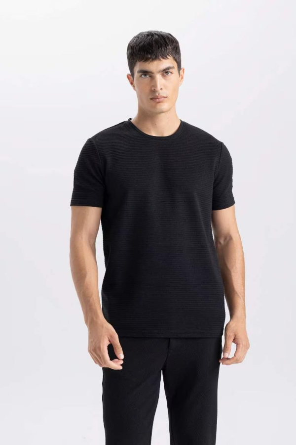 Resim Defacto Erkek  T-shirt M6608AZ/BK81